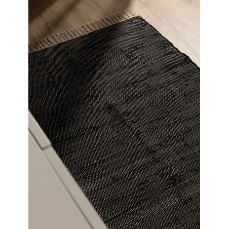 Taaskasutatud materjalist vaip Tom Black 80x250 cm