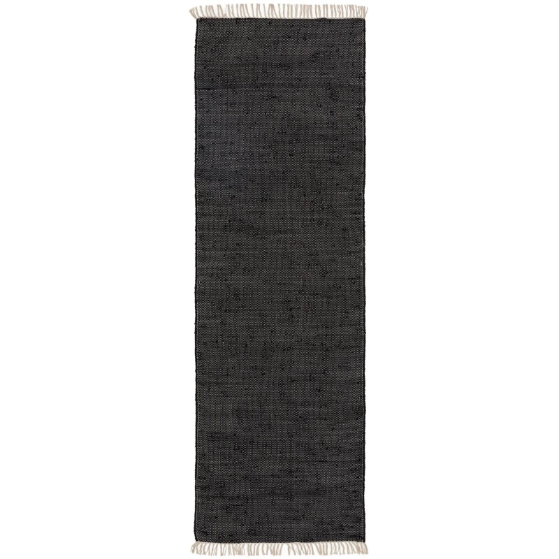 Taaskasutatud materjalist vaip Tom Black 80x300 cm