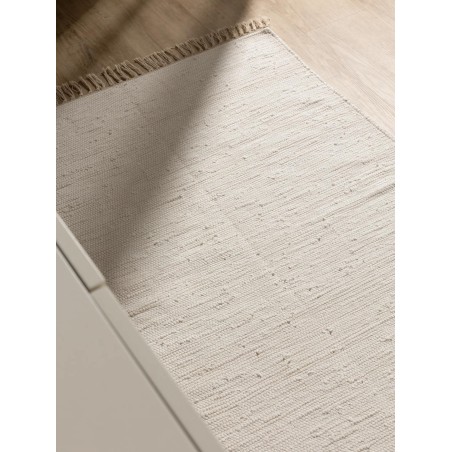 Taaskasutatud materjalist Tom Cream vaip 80x300 cm