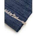 Taaskasutatud materjalist vaip Tom Dark Blue 80x250 cm