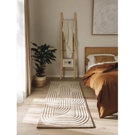 Wool Runner Nuria Beige 70x200 cm