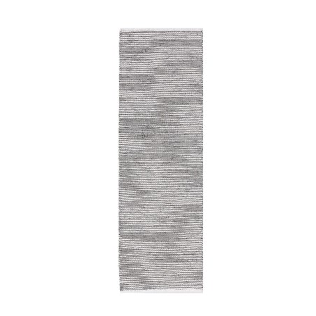 Puuvillane vaip Ron Beež/Must 80x250 cm
