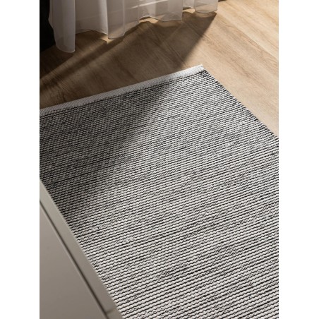Puuvillane vaip Ron Beež/Must 80x250 cm