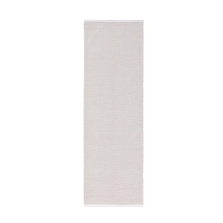 Puuvillane vaip Ron Valge 80x300 cm