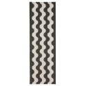 In- & Outdoor Runner Metro must/valge 80x240 cm