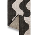 In- & Outdoor Runner Metro must/valge 80x240 cm