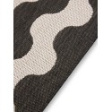 In- & Outdoor Runner Metro must/valge 80x240 cm