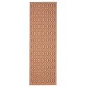 In- & Outdoor Runner Metro beež/punane 80x240 cm