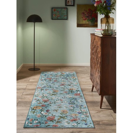 Runner vaip Milly Mitmevärviline/Türkiissinine 80x240 cm