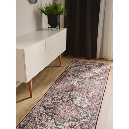 Runner vaip George Mitmevärviline/Punane 80x240 cm