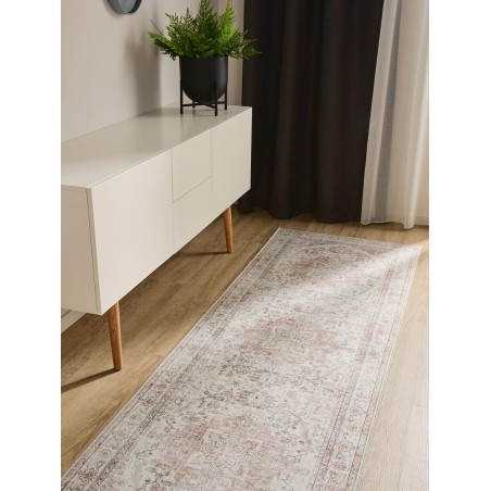 Runner vaip George Rose/Beež 80x240 cm