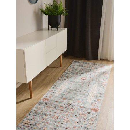 Runner vaip George Turquoise 80x240 cm
