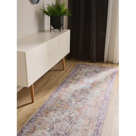Runner vaip George Mitmevärviline/Lilla 80x250 cm