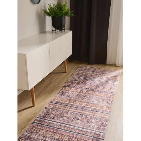 Runner vaip George Mitmevärviline/roosa 80x240 cm