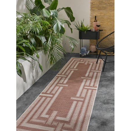 In- & Outdoor Runner Bronco Terracotta 80x250 cm