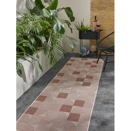 In- & Outdoor Runner Bronco Terracotta 80x250 cm