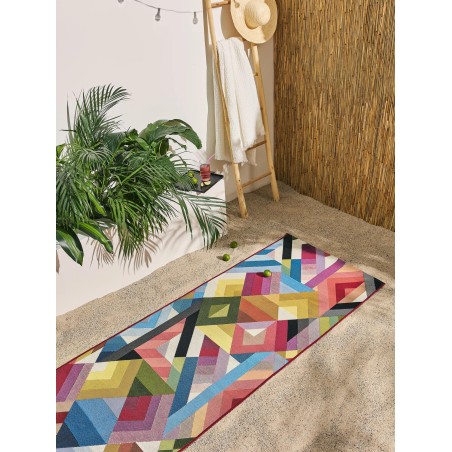 In- & Outdoor Runner Jovis Multicolour/Blue 80x250 cm