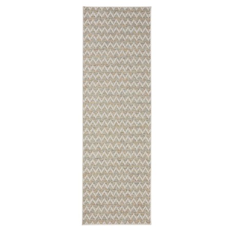 In- & Outdoor Runner Agra Blue/Cream 80x240 cm