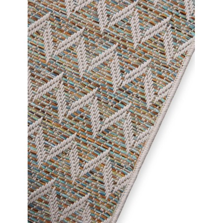 In- & Outdoor Runner Agra Blue/Cream 80x240 cm