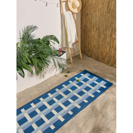 In- & Outdoor Runner Jovis Blue 80x250 cm