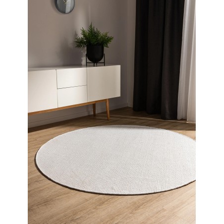 Puuvillane vaip Ron Valge ø 200 cm
