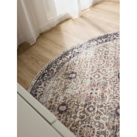 Pestav vaip George Charcoal/Taupe ø 120 cm