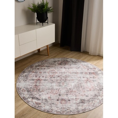 Pestav vaip George Cream/Taupe ø 120 cm