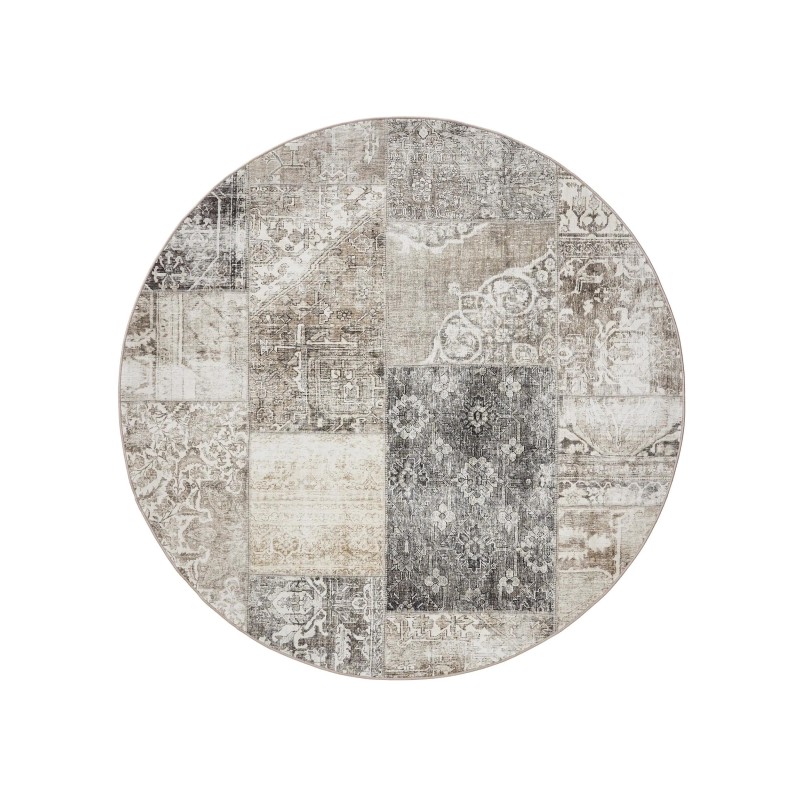 Washable Rug George Grey ø 120 cm