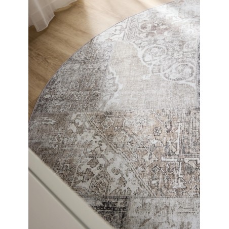 Washable Rug George Grey ø 120 cm