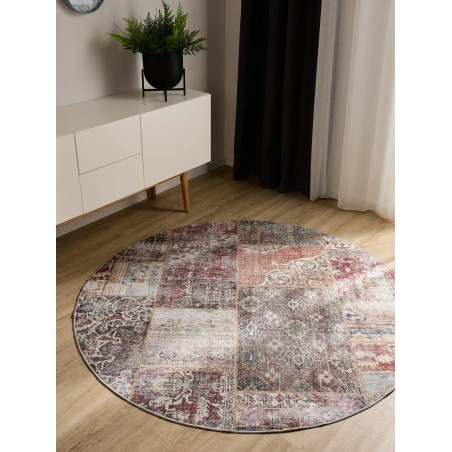Pestav vaip George Mitmevärviline/pruun ø 160 cm