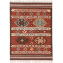 Käsitsi kootud Kilim Zohra mitmevärviline/punane 200x300 cm