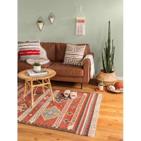 Käsitsi kootud Kilim Zohra mitmevärviline/punane 200x300 cm