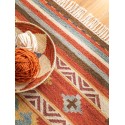 Käsitsi kootud Kilim Zohra mitmevärviline/punane 200x300 cm