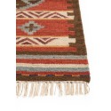 Käsitsi kootud Kilim Zohra mitmevärviline/punane 200x300 cm