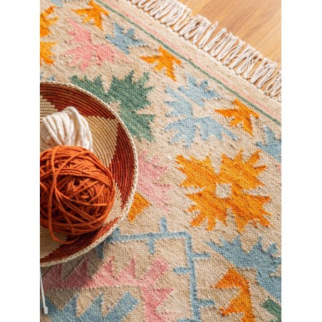Käsitsi kootud Kilim Zohra mitmevärviline/beež 160x230 cm