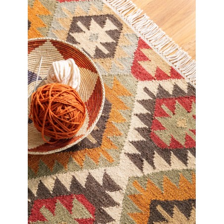 Käsitsi kootud Kilim Zohra mitmevärviline 160x230 cm