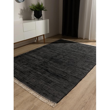 Taaskasutatud materjalist vaip Tom Black 80x150 cm
