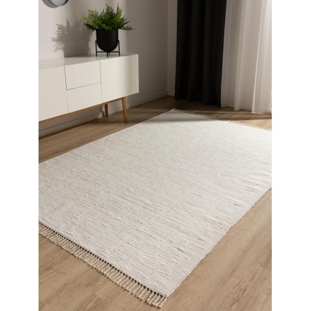 Taaskasutatud materjalist Tom Cream vaip 120x170 cm