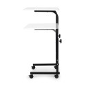 Sülearvutilaud ratastel, valge/must | FreshDesign.ee