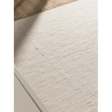 Taaskasutatud materjalist Tom Cream vaip 80x150 cm