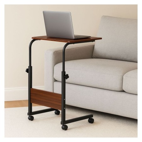 Sülearvutilaud ratastel, tumepruun