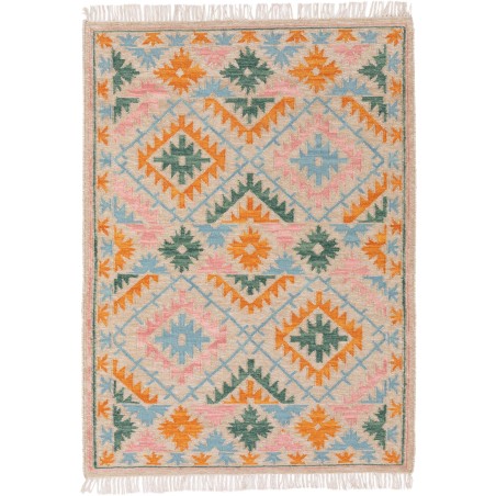 Käsitsi kootud Kilim Zohra mitmevärviline/beež 200x300 cm