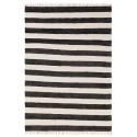 Taaskasutatud materjalist vaip Tom must/valge 70x120 cm