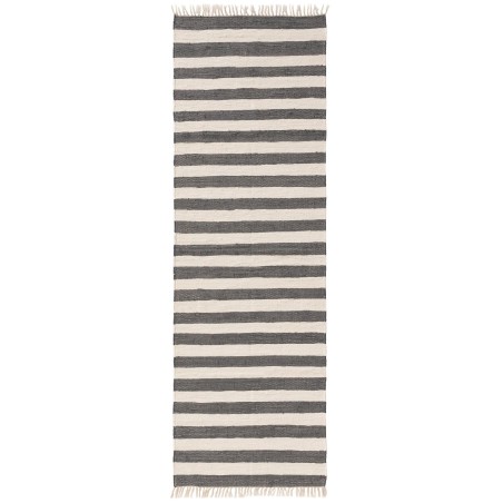 Taaskasutatud materjalist vaip Tom Grey/White 70x200 cm