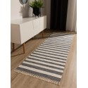 Taaskasutatud materjalist vaip Tom Grey/White 70x200 cm