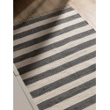 Taaskasutatud materjalist vaip Tom Grey/White 70x200 cm