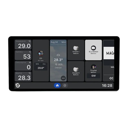 6,95-tolline Shelly Wall Display X2i WiFi/BLU juhtpaneel (must)