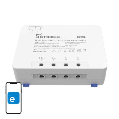 Sonoff POWR3 nutikas WiFi lüliti voolu mõõtmise funktsiooniga
