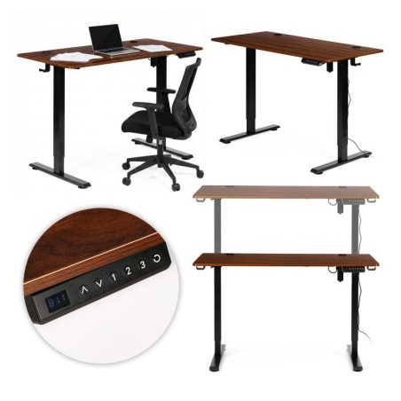 Elektriliselt reguleeritav laud 120x60 cm, kõrguse reguleerimine 72-117 cm