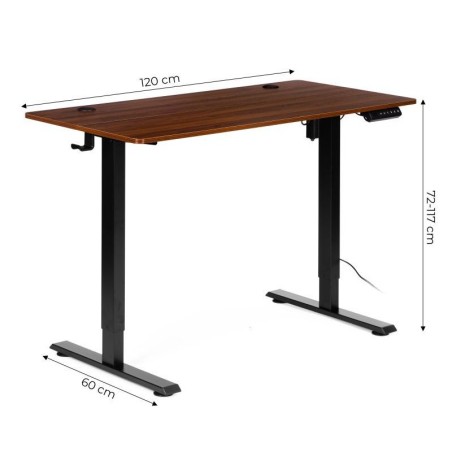 Elektriliselt reguleeritav laud 120x60 cm,... | FreshDesign.ee